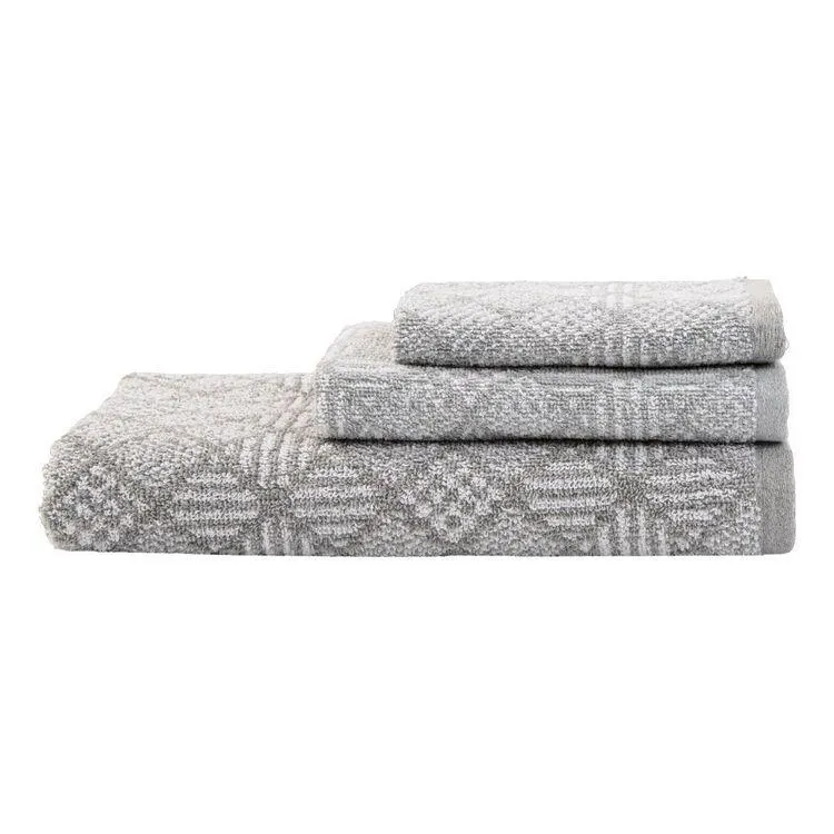 Emerald Hill Kendall Jacquard Towel Collection Silver