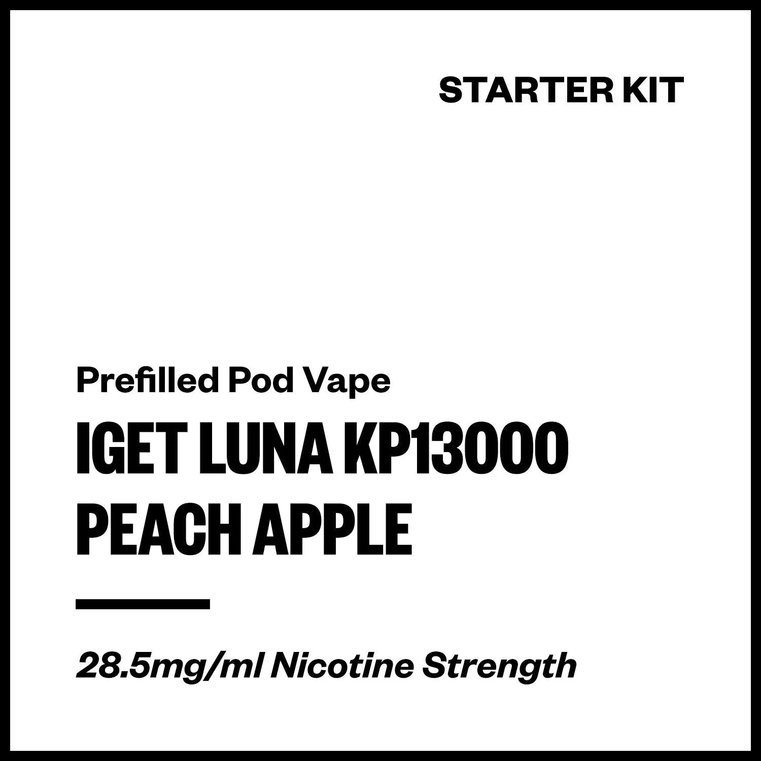 IGET Luna KP13000 - Peach Apple (Starter Kit)