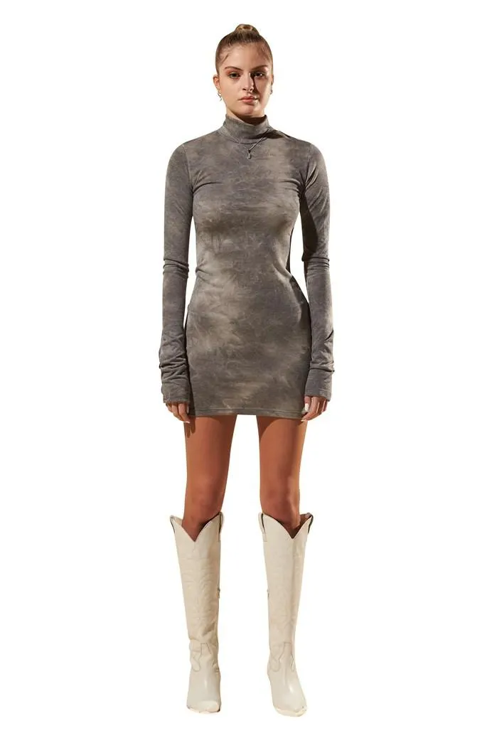 High Neck Fitted Dress