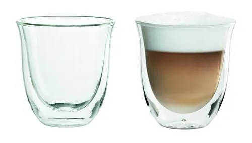Delonghi Double Wall Cappuccino Glasses Set