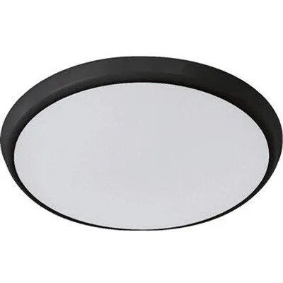 Solar 24W Cct Ip65 Black 30Cm Led Ceiling Light