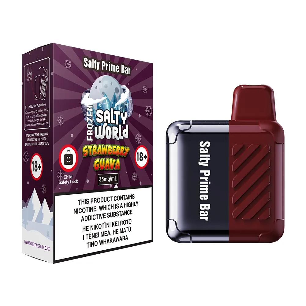 [Ice Edition] Salty Prime Bar Kit Strawberry Guava Disposable Vape