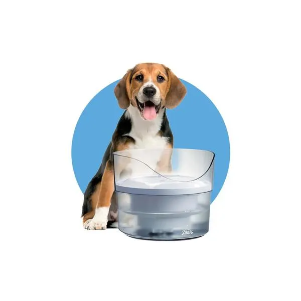 Zeus Fresh & Clear Fountain with Splash Guard 1.5L