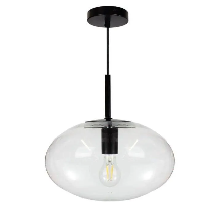 TORONTO MATT BLACK 30CM PENDANT