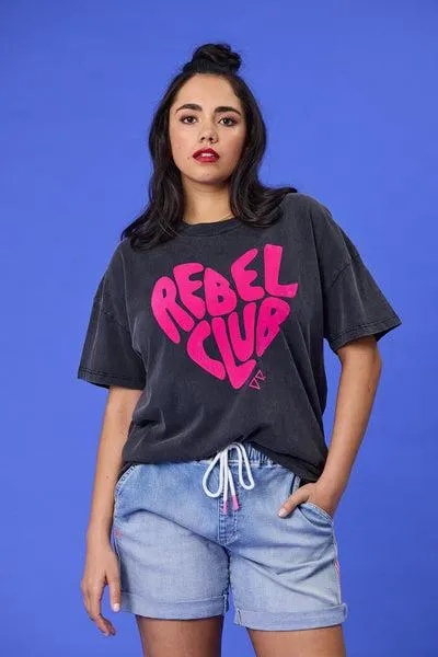 Rebel Club In My Heart Boyfriend Tee ...