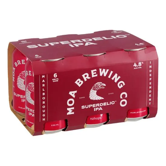 Moa Brewing Co Superdelic IPA Cans 6x330ml