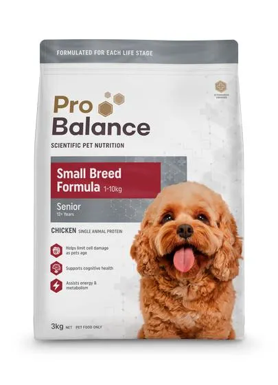 Probalance Senior Small Breed Chicken Dog Food 3kg