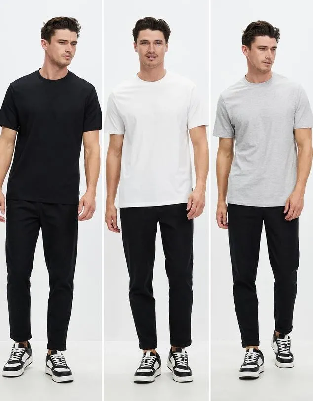 3-Pack Organic Regular Fit Tee
