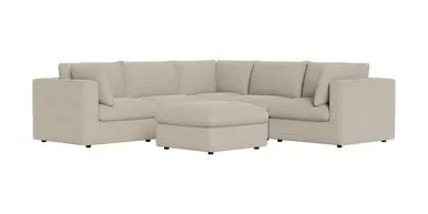 Murphy 6 Piece Modular Corner Suite in Fabric