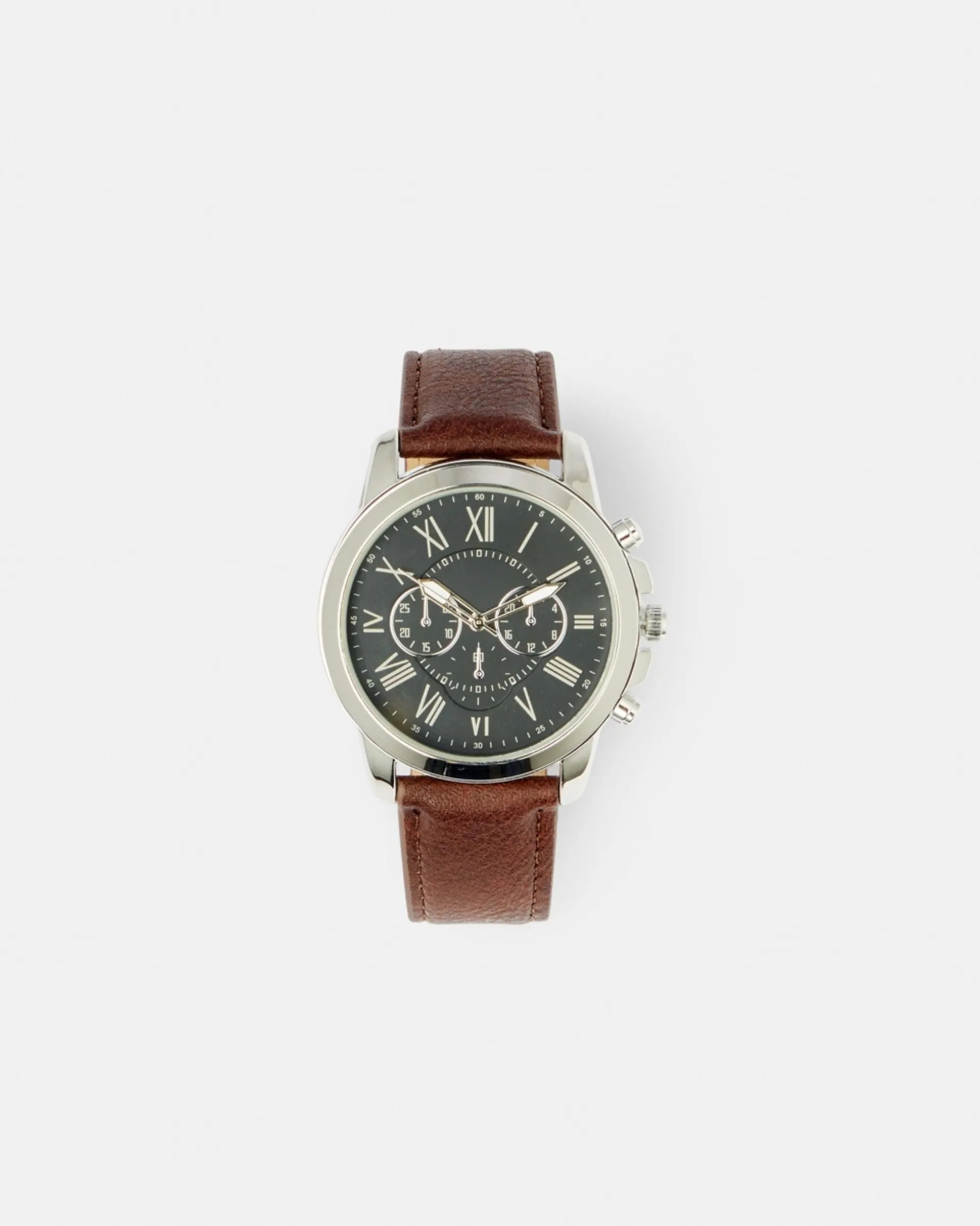 Classic Chrono Watch - Brown