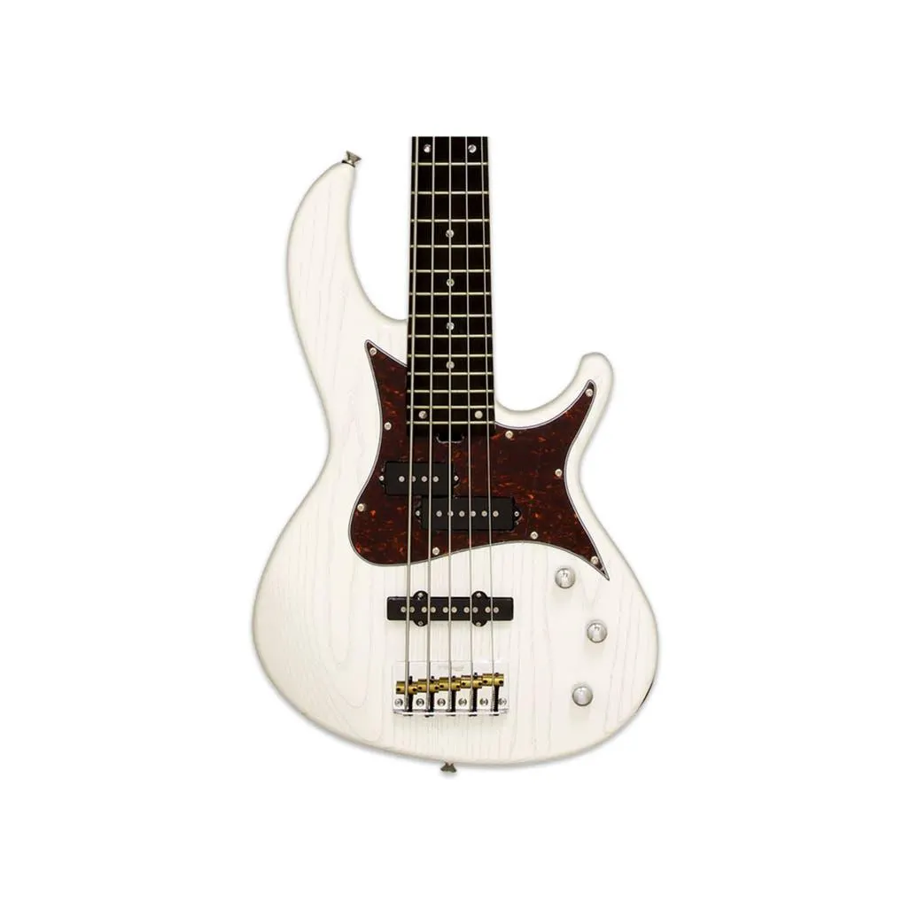 ARIA 313 MK2 DETROIT - OPEN PORE ASH WHITE 5 STRING BASS - HOT ROD COLLECTION