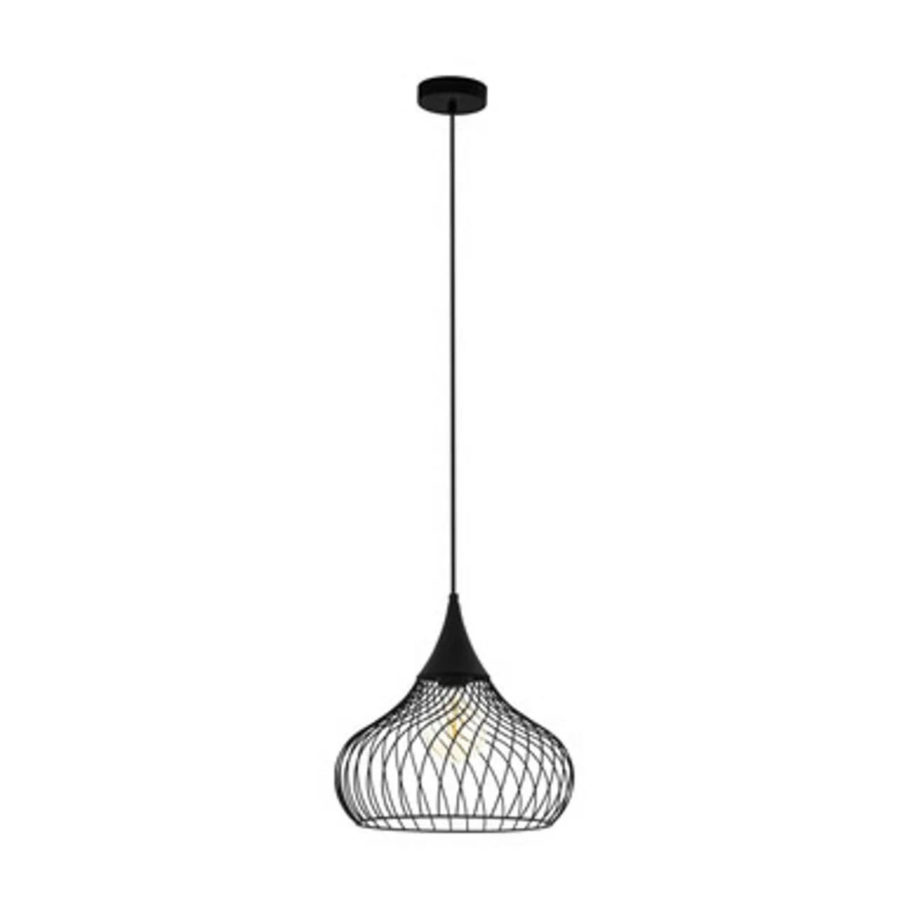 Staverton 1 Light Pendant Black