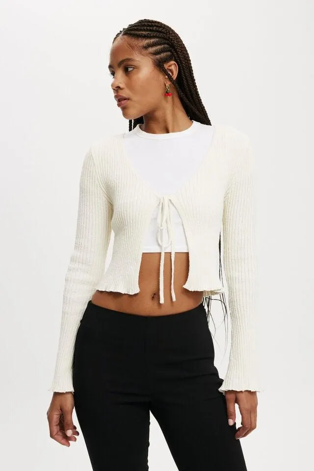 Tie Front Cardigan