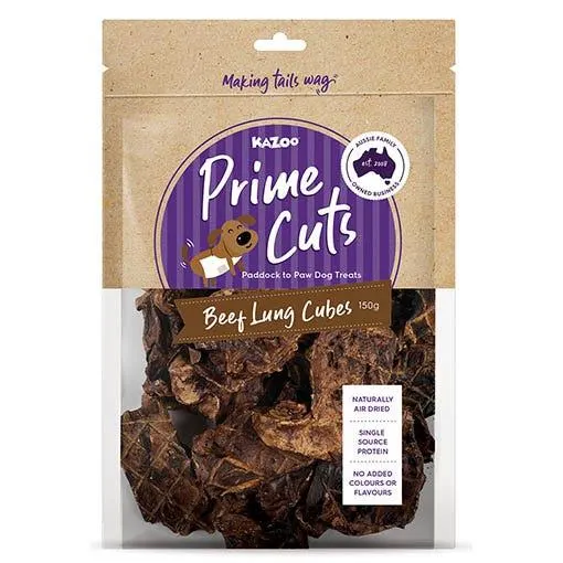 Kazoo Prime Cuts Beef Lung Cubes 150g