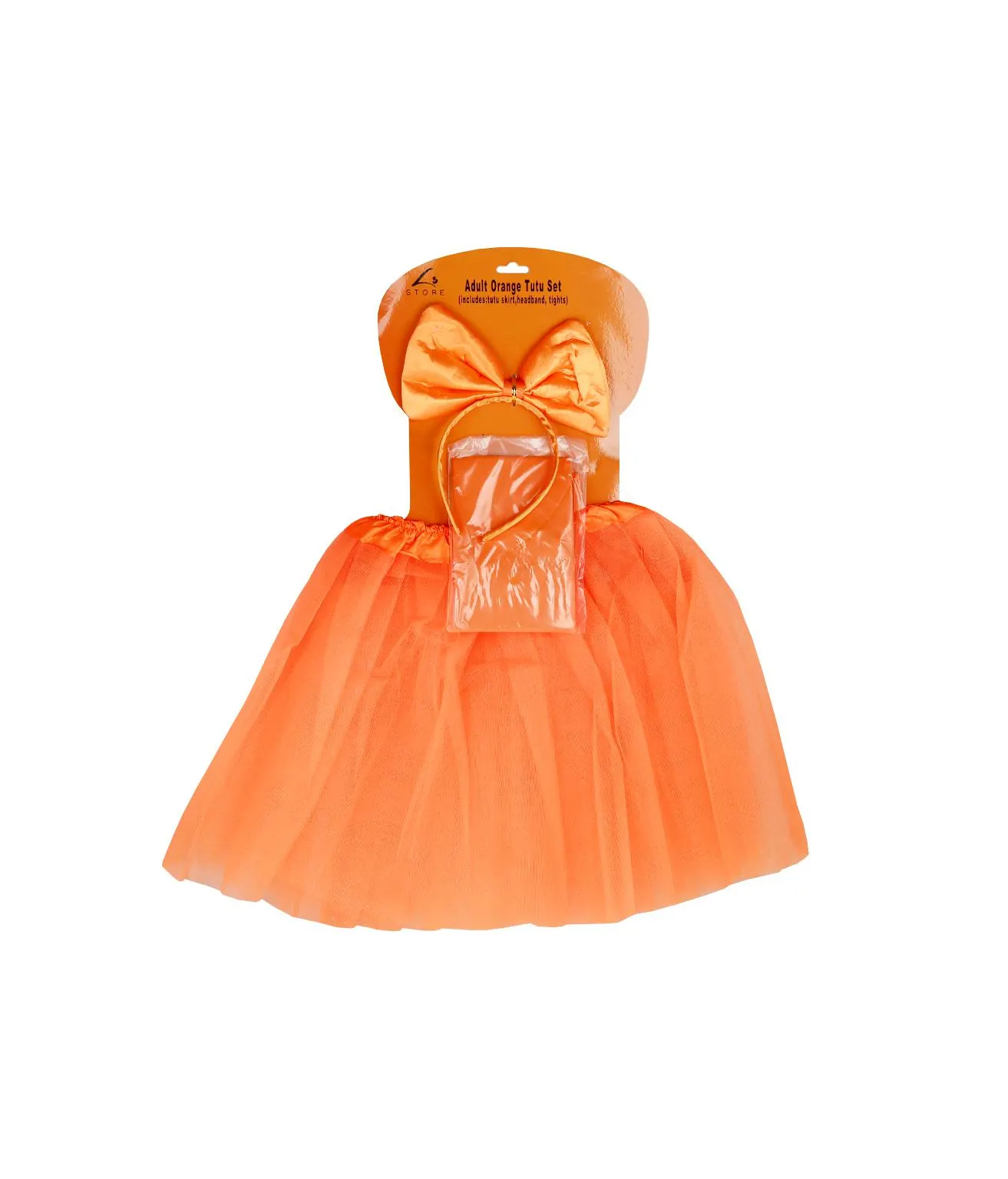 Orange Adults Tutu Set 3pc
