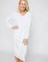 Millers Long Sleeve Jacquard V-Neck Classic Nightie