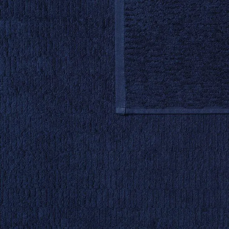 Logan & Mason Harlow 550GSM Bath Sheet Navy Bath Sheet