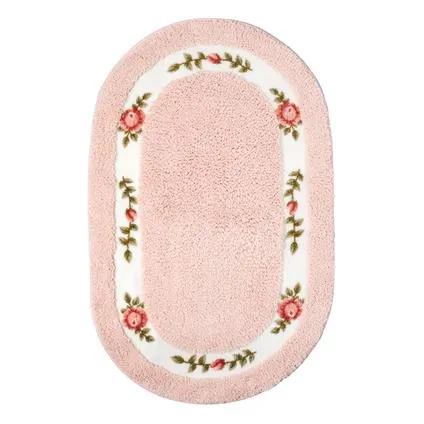 Rose Petal Bath Mat Set
