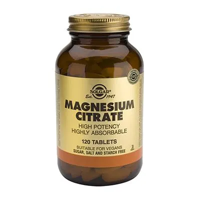 Solgar Magnesium Citrate 120 Tablets