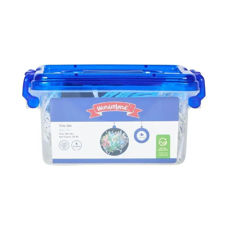 Wonderland Plug-in Christmas String Lights Multi-Coloured 19.5m