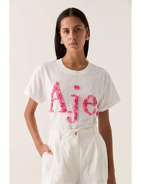 Rayna Ruched Logo Tee