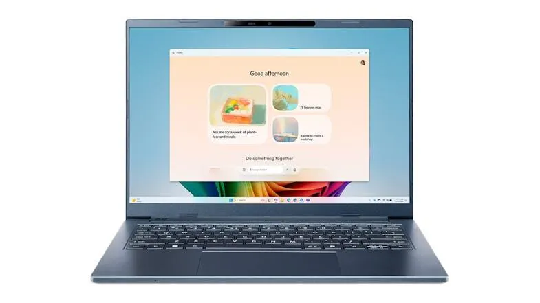 Acer Aspire AI 14" Laptop - Snapdragon X 16GB-RAM 512GB-SSD Copilot+ PC - Steam Blue (NX.JP3SA.004)