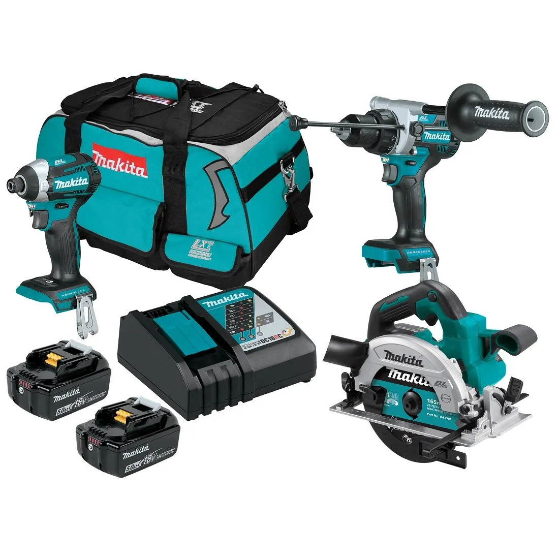 18V LXT 3-Piece Hammer Drill/Impact Driver/Circular Saw Kit DLX3151TX1