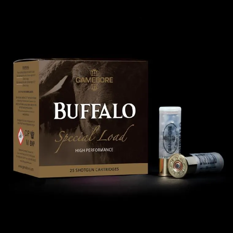Gamebore Buffalo 12G 2 3/4" 36gm 3 Shot Ammunition