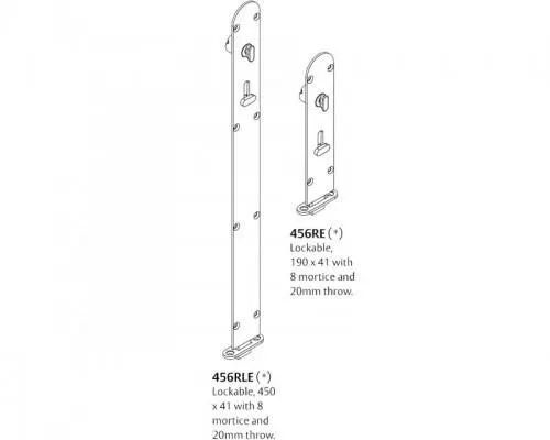Brio 456RE Locking Flush Bolt
