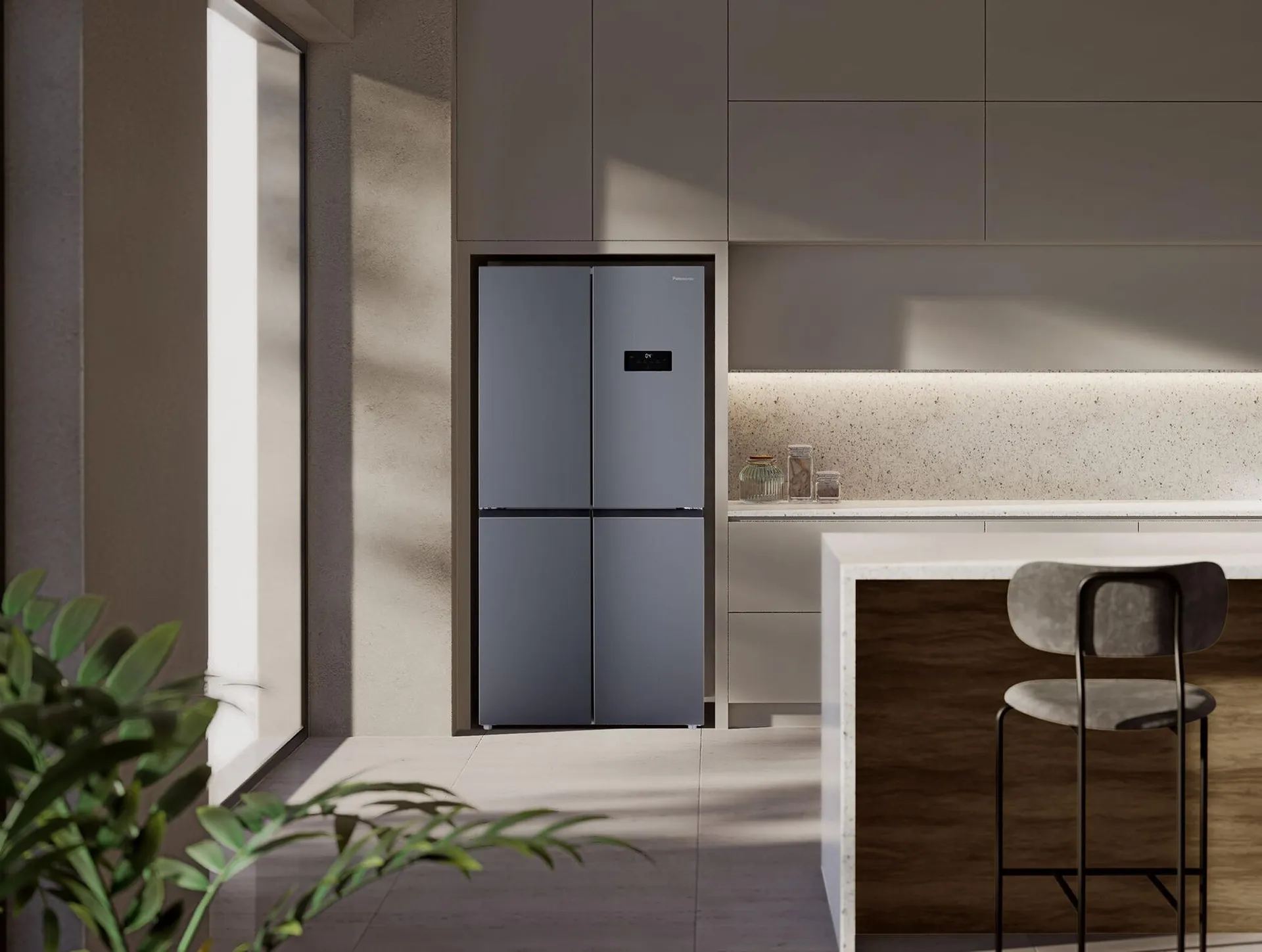 Panasonic NRXC541CUHA 503L Quad Door Refrigerator – Stainless Steel