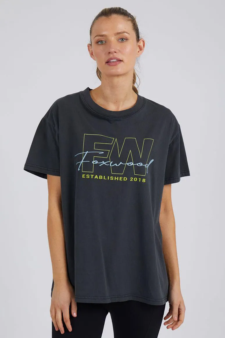 Glider Tee - Washed Black