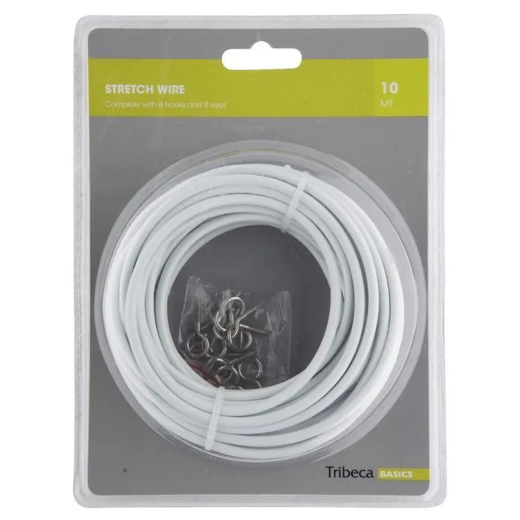 Tribeca 10m Stretch Wire Pack White 10 m