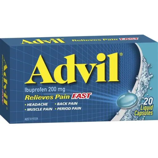 Advil Liquid Capsules 20 Pack