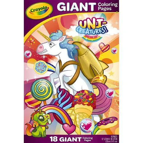 Crayola Giant Uni-Creatures Colouring Pages 18 Pages