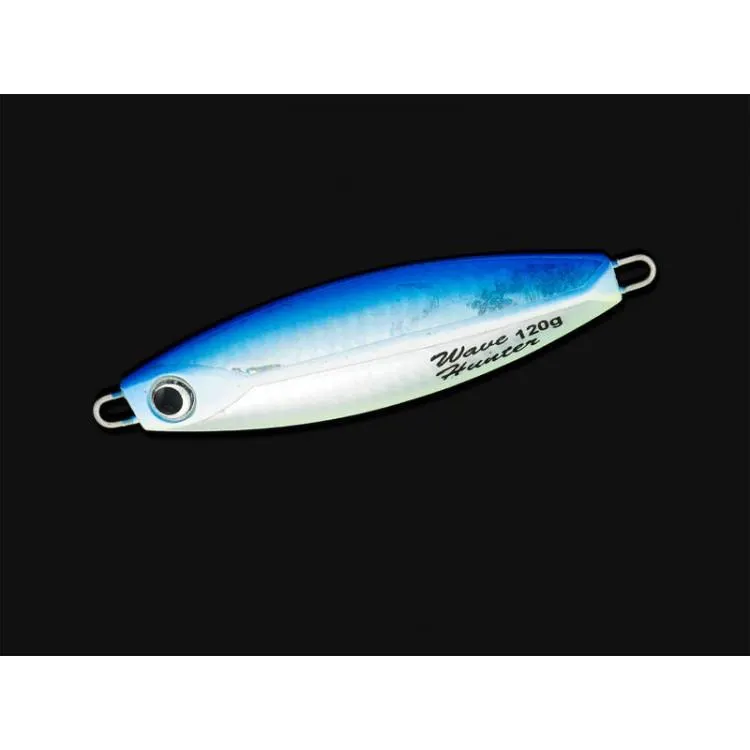 120g Wave Hunter Fishing Jig Metal Lure 90mm - BLUE