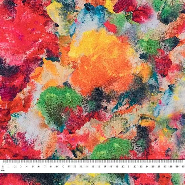 Velvet Home Furnishing Fabric, Waterwash Floral- Width 150cm