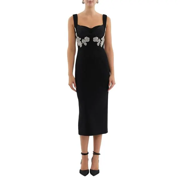 Rebecca Vallance Juliana Bustier Midi Dress