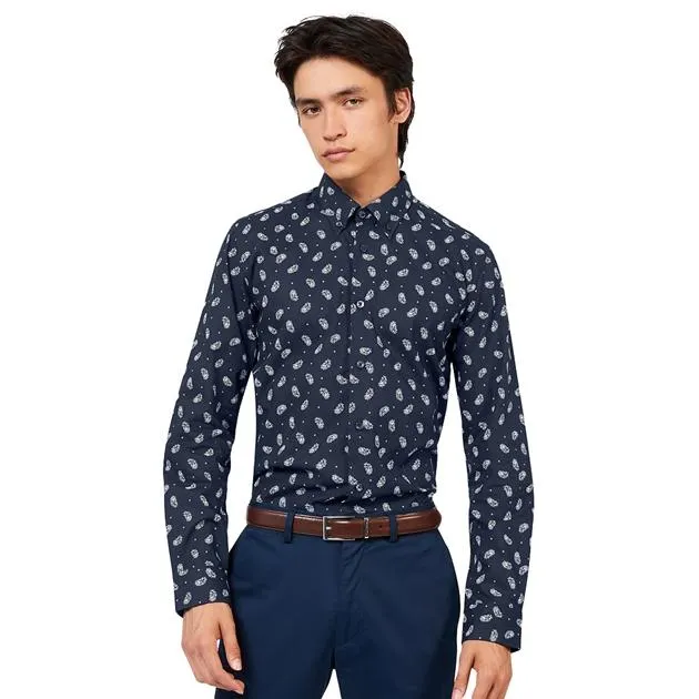 Ben Sherman Micro Paisley Print Shirt