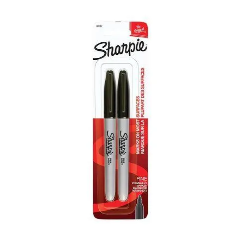 Sharpie Permanent Fine Marker 2 Pack