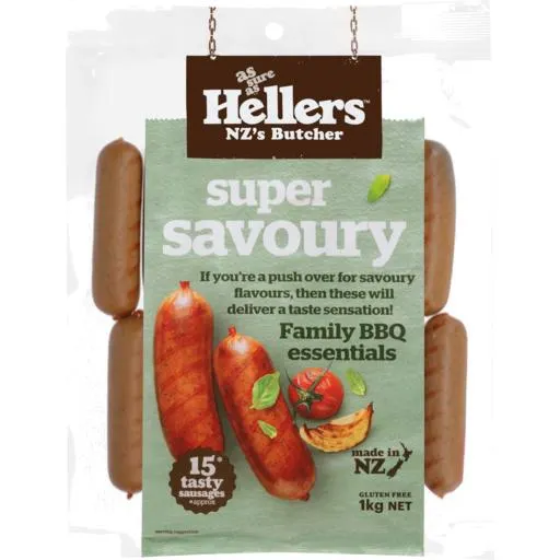 Hellers Sausages BBQ Savoury