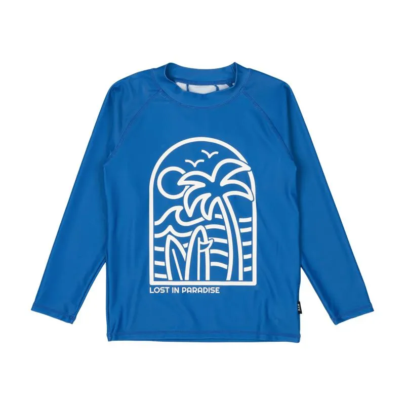 ROCK YOUR KID Lost In Paradise Rashie - Blue PRE ORDER