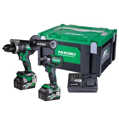 HiKOKI MultiVolt Cordless Impact Drill & Wrench Brushless 36v Kit