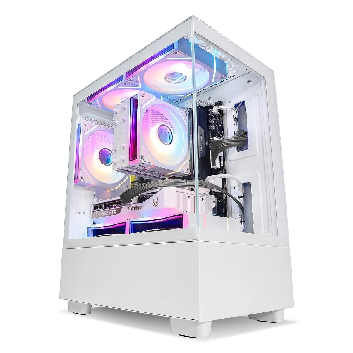 Qubit NEX RTX 5060 Ryzen 5 5600X Gaming PC - WHITE