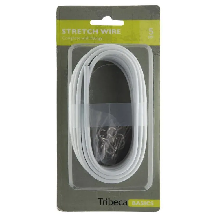 Tribeca 5 Metre Stretch Wire Pack White 5 m