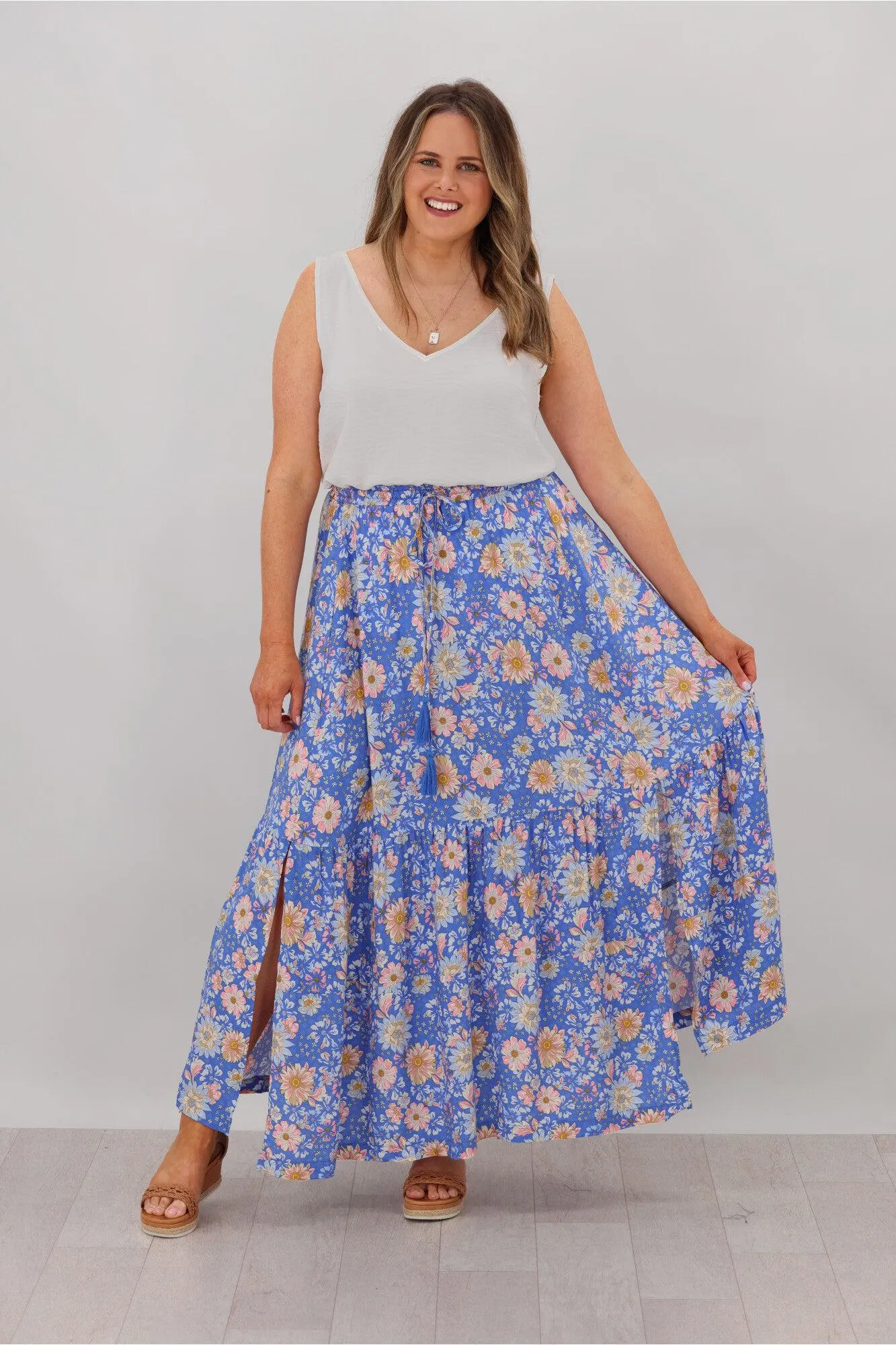 New U Collection Maxi Skirt with Tassel