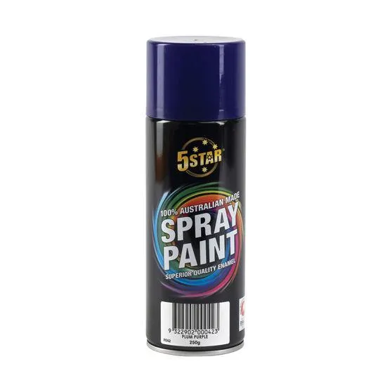 5 Star Enamel Spray Paint Plum Purple 250g
