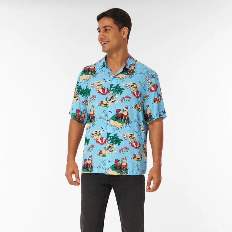 H&H Men's Short Sleeve Printed Shirt
