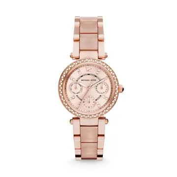 Michael Kors Rose Tone Mini Parker Watch