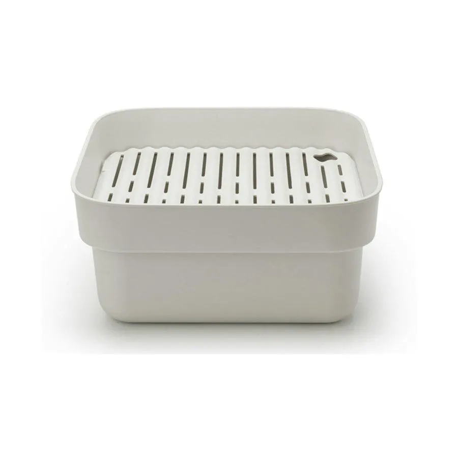 Brabantia Washing Up Bowl with Drying Tray Light Grey