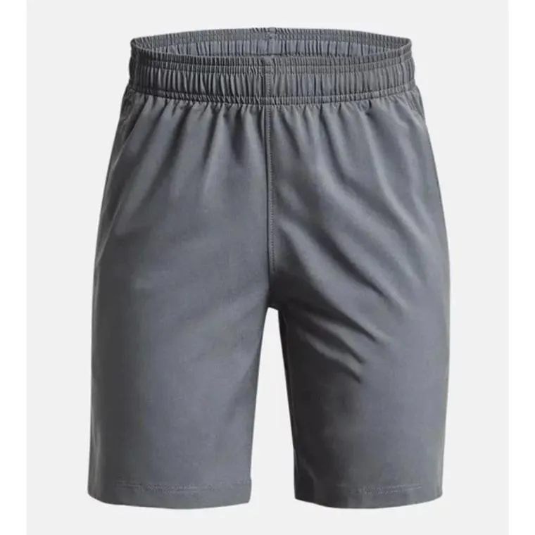 Under Armour® Boys Woven Graphic Shorts Pitch Grey/Black